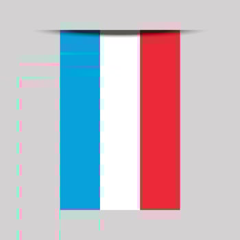 Luxembourg Banner Flag Illustration vector