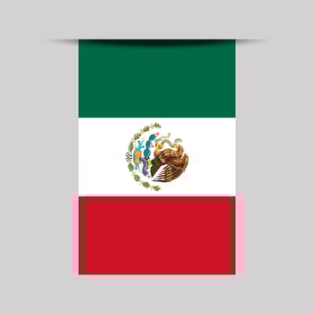 Mexico Banner Flag Illustration vector