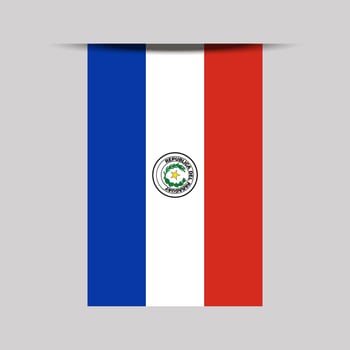 Paraguay Banner Flag Illustration vector