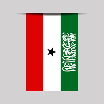 Somaliland Banner Flag Illustration vector