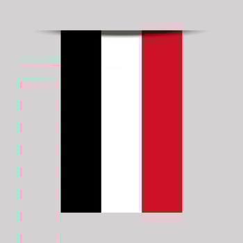 Yemen Banner Flag Illustration vector