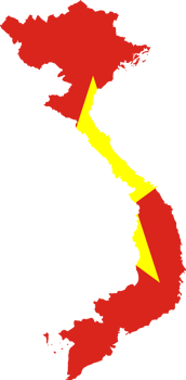 Vietnam map flag png