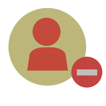 3 D illustration of remove account icon png