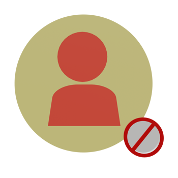 3 D illustration of not available account icon png