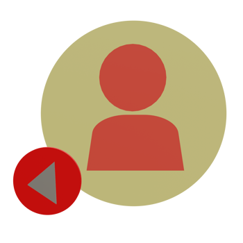 3 D illustration of previous account icon png