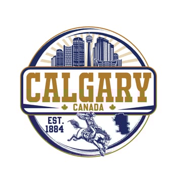 CALGARY RODEO SOUVENIRS TSHIRT GRAPHIC vector
