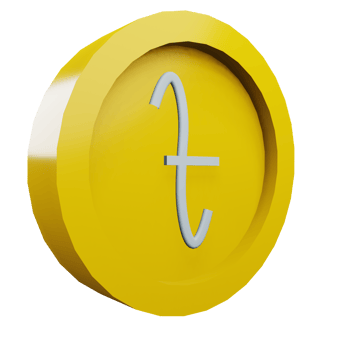 3 D illustration of taka icon png