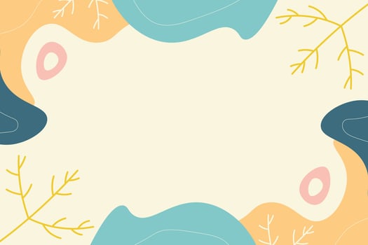 Abstract illustrative flat handraw element background template vector
