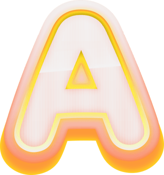 Letter A, 3D Luxury Pink Gold Alphabet png