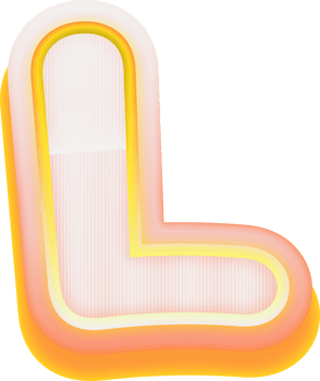Letter L, 3D Luxury Pink Gold Alphabet png