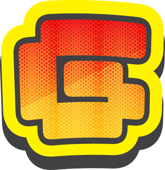 Letter G, Pixel Comic Alphabet png