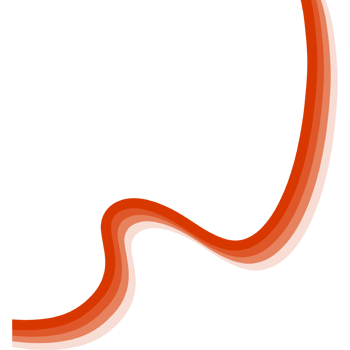Simple multicolored layered lines.Oeganic boobles shape. png