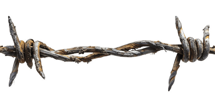 transparent Background Isolated Barbed Wire png