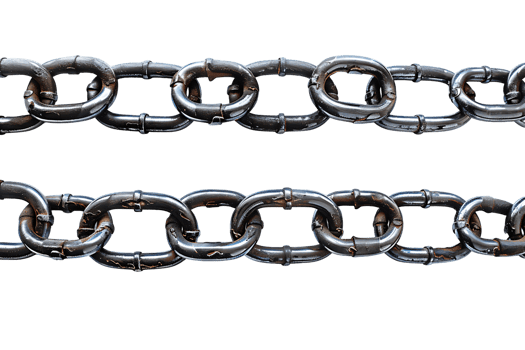 Isolated Horizontal Metal Chains png