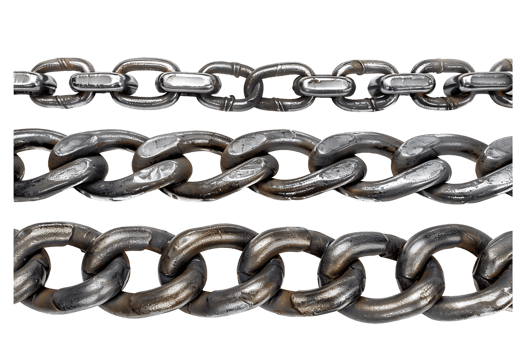 Metal Chain Borders Isolated png