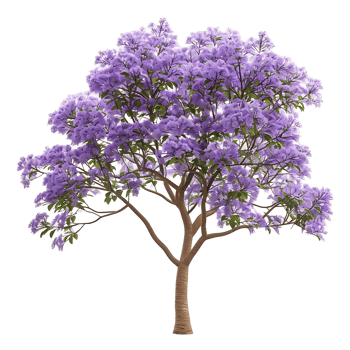 Jacaranda Mimosifolia with Transparent Background png