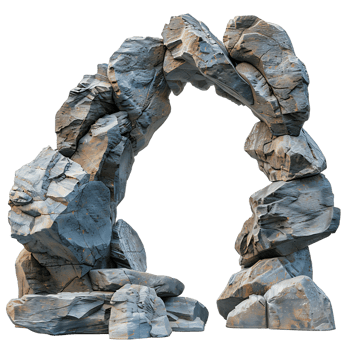 Majestic Artificial Rock Archway png