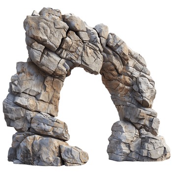 Rock Archway on Transparent Background png