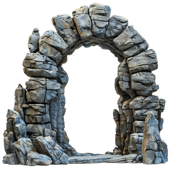 Majestic Rock Arch Isolated png