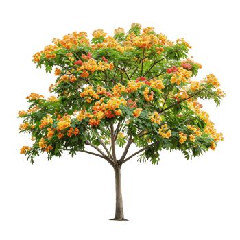 Caesalpinia Ferrea on Transparent Cutout png