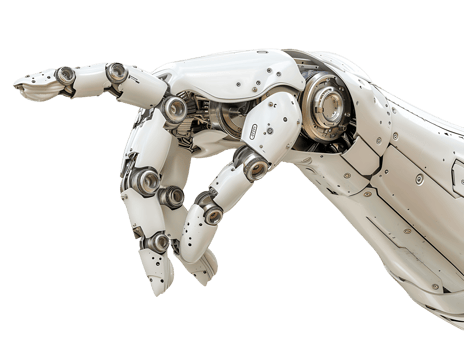 Cybernetic Hand Isolated on Transparent png