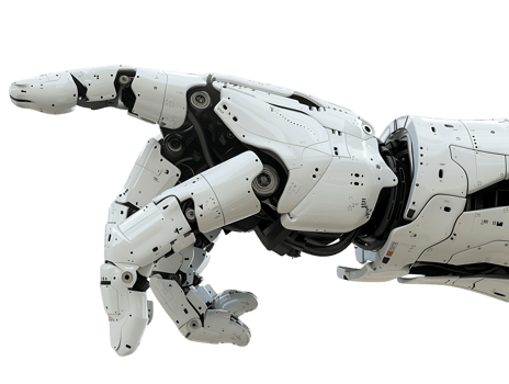 Robotic Hand with Transparent Background Cutout png