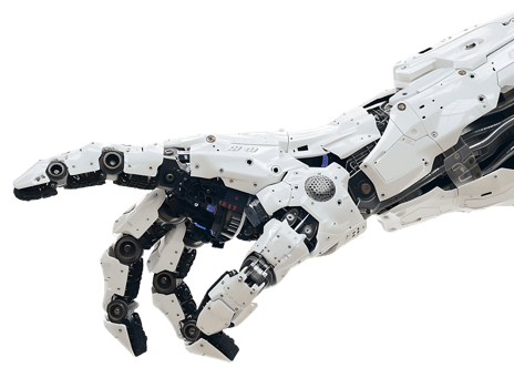 Robot Hand with Transparent Cutout png