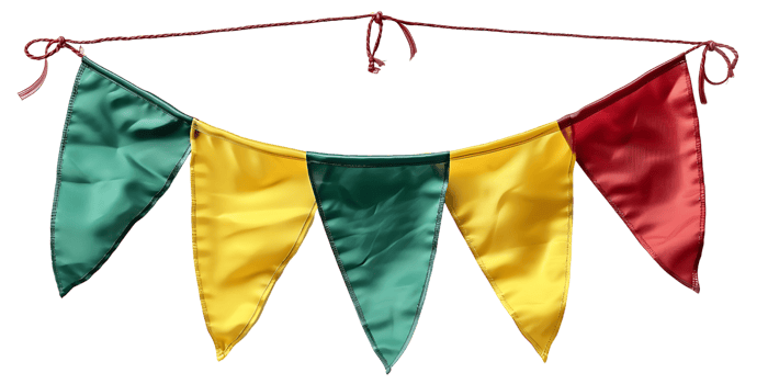 Green Yellow Red Flag Banner png