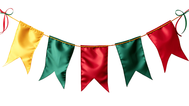 Green Yellow Red Flag Isolated png