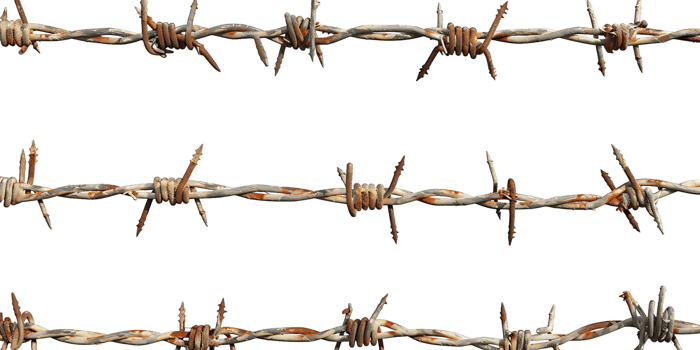 Barbed Wire Fence Cutout png