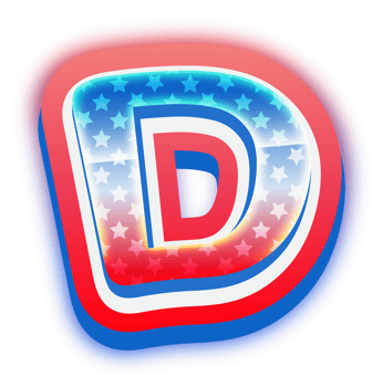 Letter D, Red Blue Neon Alphabet png