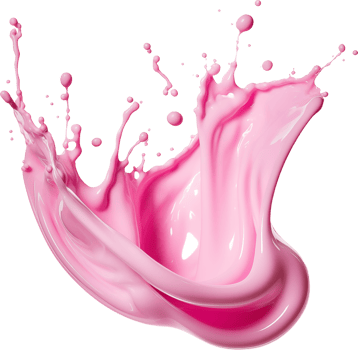 Pink yoghurt or milk splash png