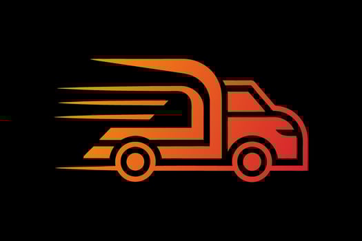 Abstract truck modern logo design vector
