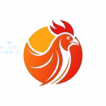 Cool chicken logo and illustration art vector