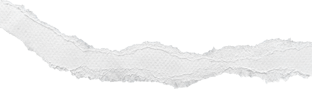 White Torn Paper Strip png
