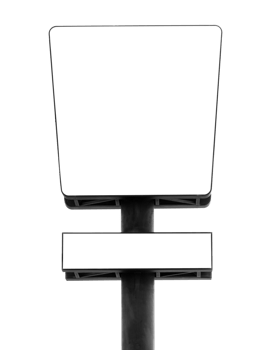 Outdoor pole vertical light box billboard png