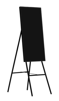 Black stand welcome board png