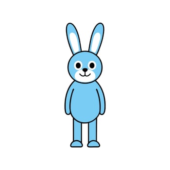 Bunny stands icon illustration vector