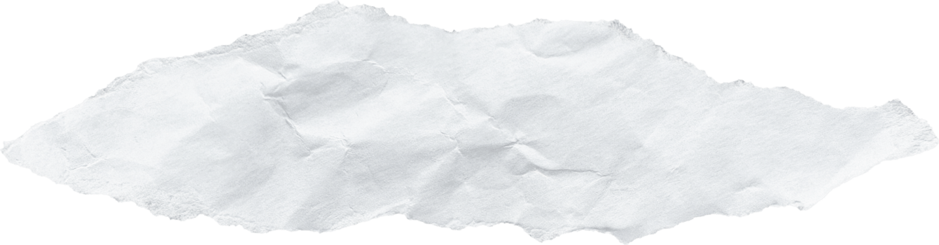 White Textured Torn Paper Piece png