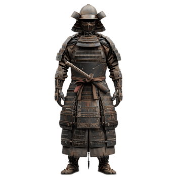 Samurai Warrior in Full Armor with Sword png
