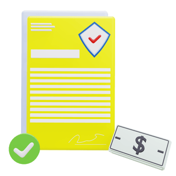 3 D illustration of claim insurance icon png