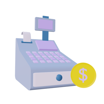 3 D illustration of cash machine icon png