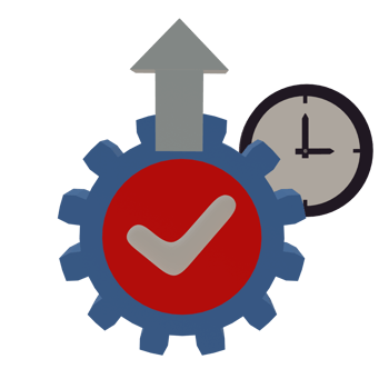 3 D illustration of productivity icon png