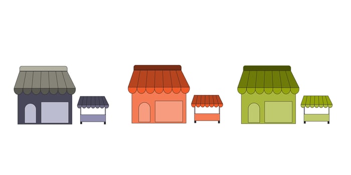 Online store marketplace or ecommerce shop vector