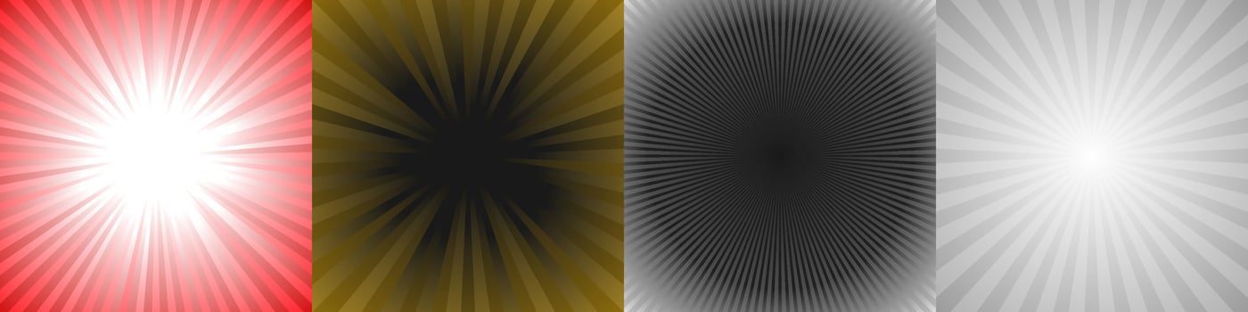 Abstract ray burst background collection vector