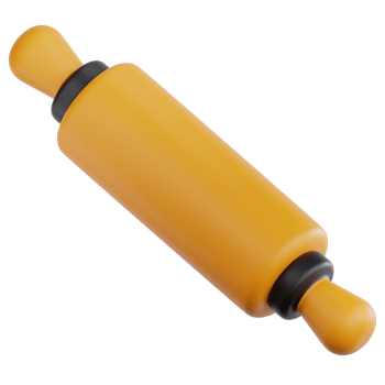Rolling Pin 3d illustration png