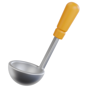 Ladle 3d illustration png