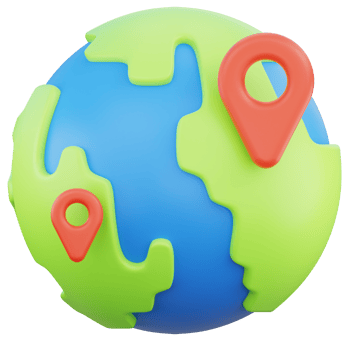 Globe 3d illustration png