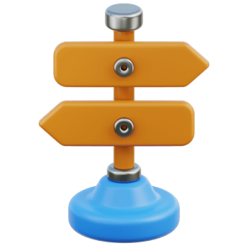 Road Sign 3d illustration png