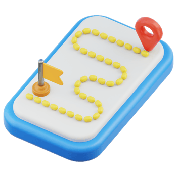 Route 3d illustration png
